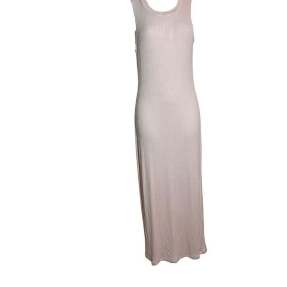 SABYLN size small shell pink ribbed sleeveless maxi dress - Picture 7 of 7
